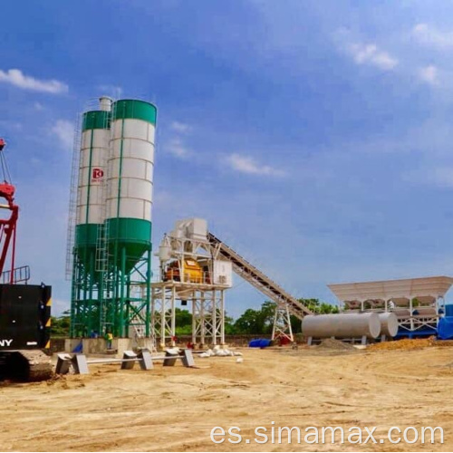 Silo de cemento de cemento de planta de lotes de hormigón de la serie HZS